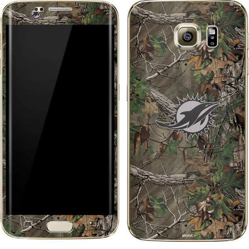 NFL Miami Dolphins Realtree Xtra Green Camo Galaxy S7 Edge Skin